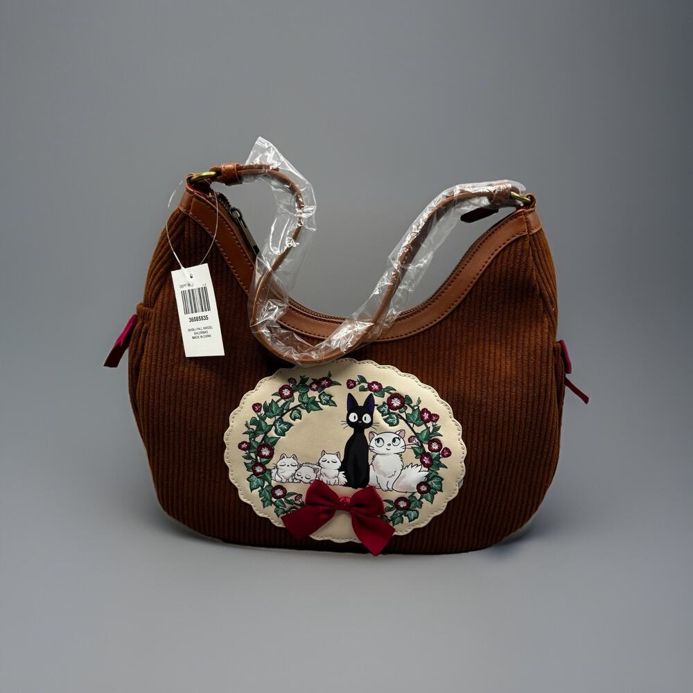 Studio Ghibli Kiki's Delivery Service Jiji Wreath Shoulder Bag NEW